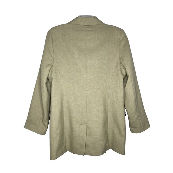 Asos Design Blazer Women Size 2 Oversized Light Green Exaggerated Shoulders - Picture 5 of 5